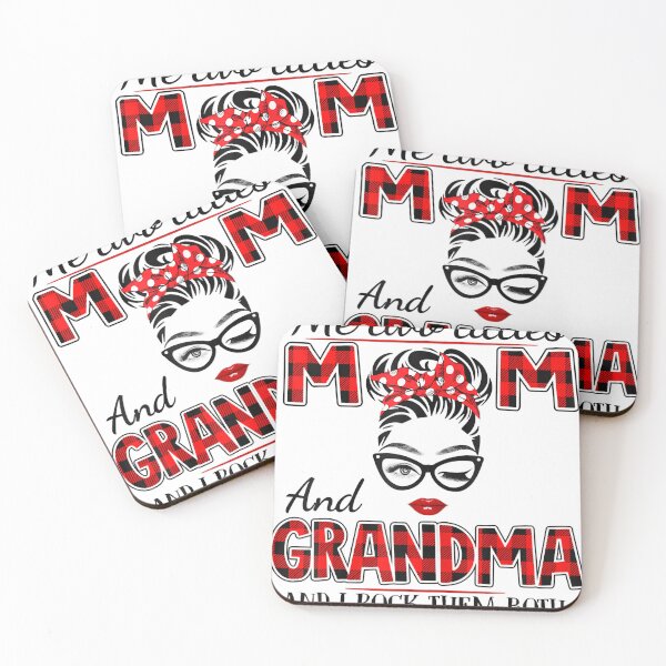 Item preview, God Gifted Me Two Titles Mom And Grandma Red Plaid designed and sold by SethFrancis37.