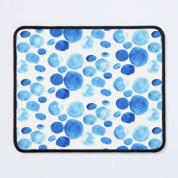 Item preview, Blue dot watercolor pattern designed and sold by lausn.