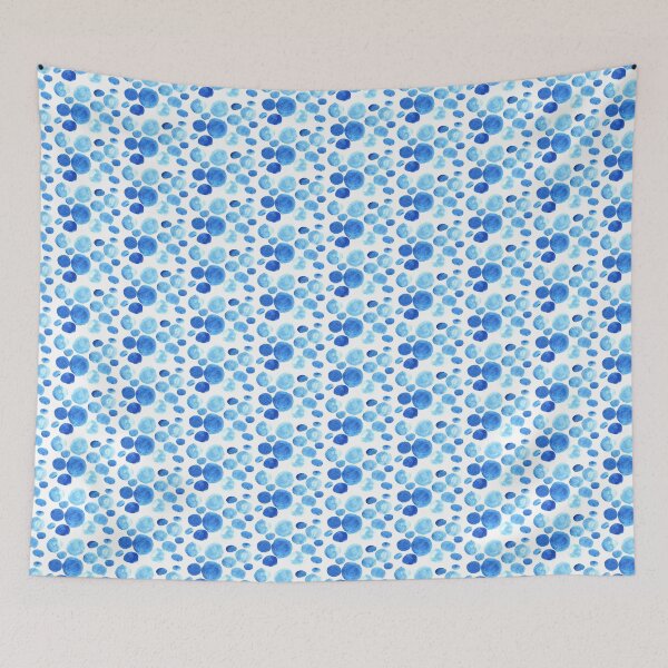 Item preview, Blue dot watercolor pattern designed and sold by lausn.