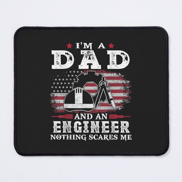 Item preview, Mens Dad Engineer Nothing Scares Me USA Flag Fathers Day TShirt34 designed and sold by virnmjan.