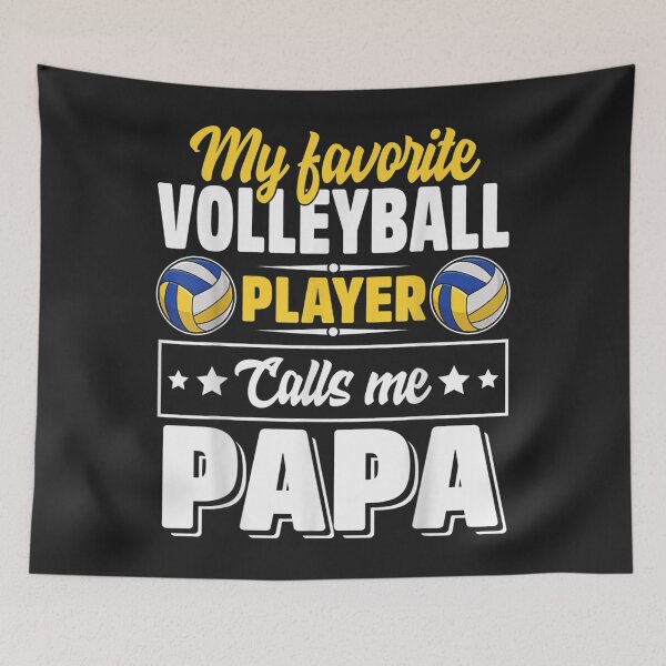 Item preview, My Favorite Volleyball Player Calls Me Papa Cute TShirt8 designed and sold by virnmjan.