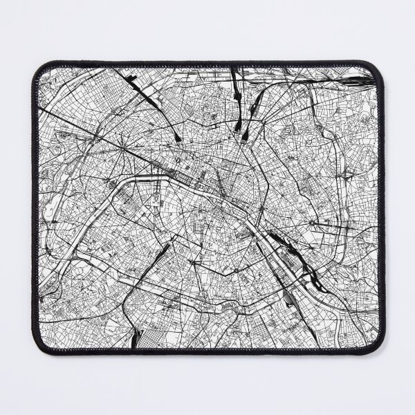 Item preview, Paris White Map designed and sold by multiplicitymap.