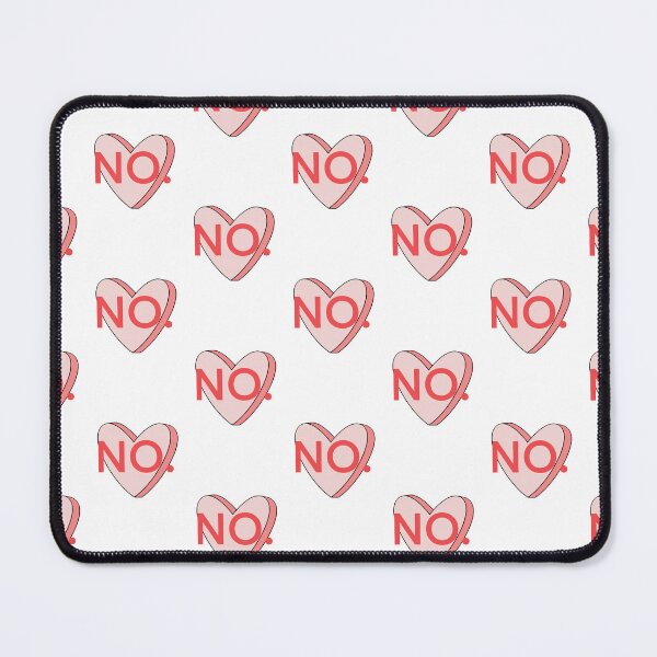 Item preview, Love? No, thank you! Pink Heart with a Big No designed and sold by marie-inks.