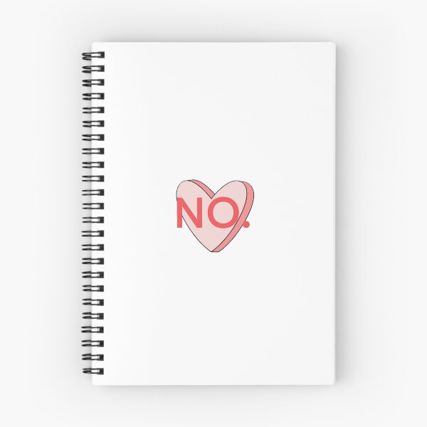 Item preview, Love? No, thank you! Pink Heart with a Big No designed and sold by marie-inks.