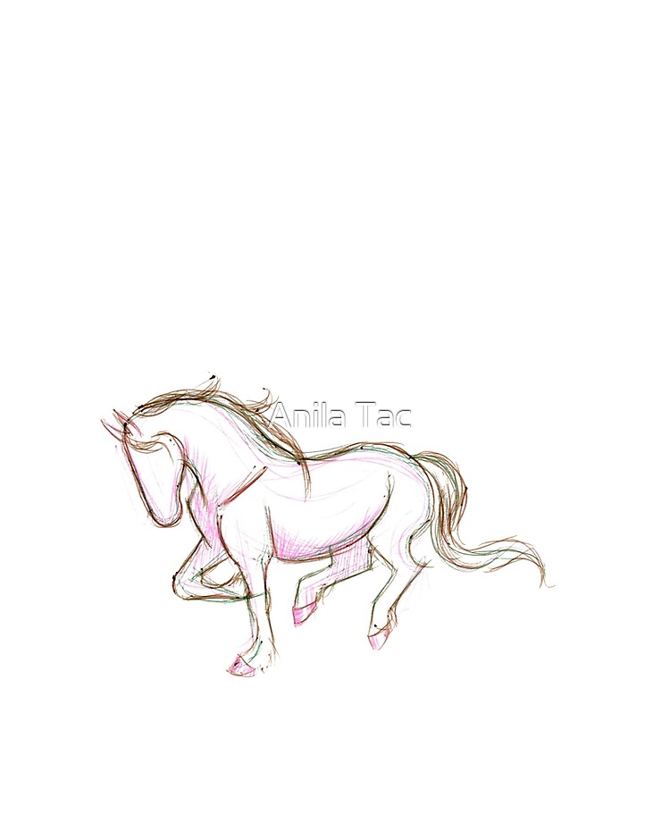 pink spring horse