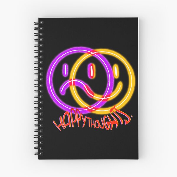 Item preview, Happy Thoughts smiley face neon sign style designed and sold by Plantkiddo13.