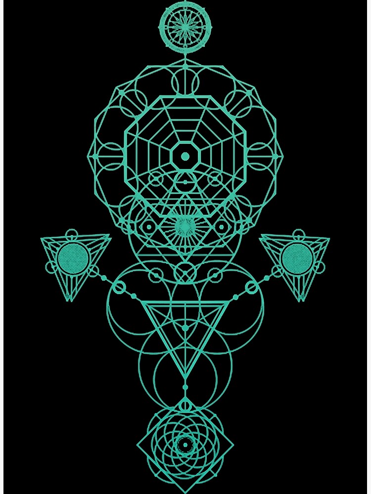 Sacred Geometry T-Shirt, Magic Cube Totem Sacred Geometry T-Shirt, Magic Cube Totem