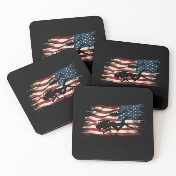 Item preview, Scuba Diver with American Flag designed and sold by bangdoom.