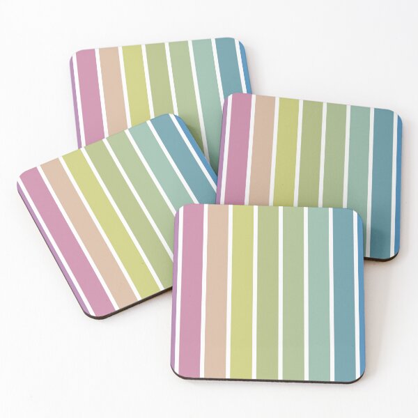 Item preview, Multicolored Vertical Stripes - Pastel designed and sold by JanviRamani.