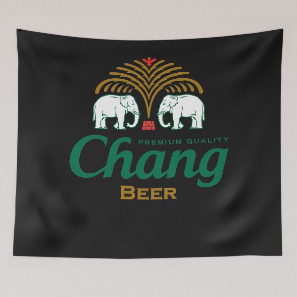 Item preview, Thailand chang beer bottle label เบียร์ ช้าง essential t shirt designed and sold by lakelachle5703.