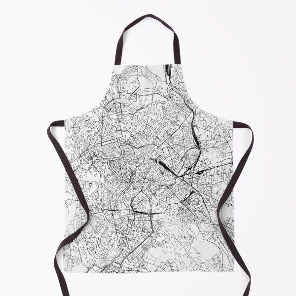 Item preview, Rome White Map designed and sold by multiplicitymap.