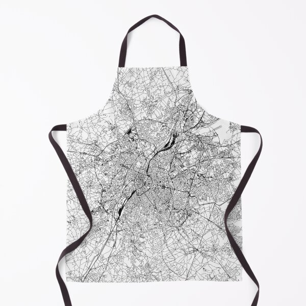 Item preview, Brussels White Map designed and sold by multiplicitymap.