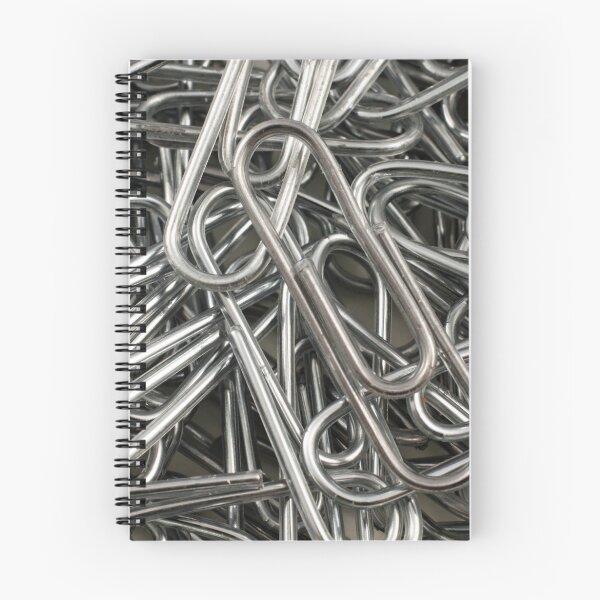 Item preview, An extreme close up image of metal paper clips designed and sold by tethysimaging.
