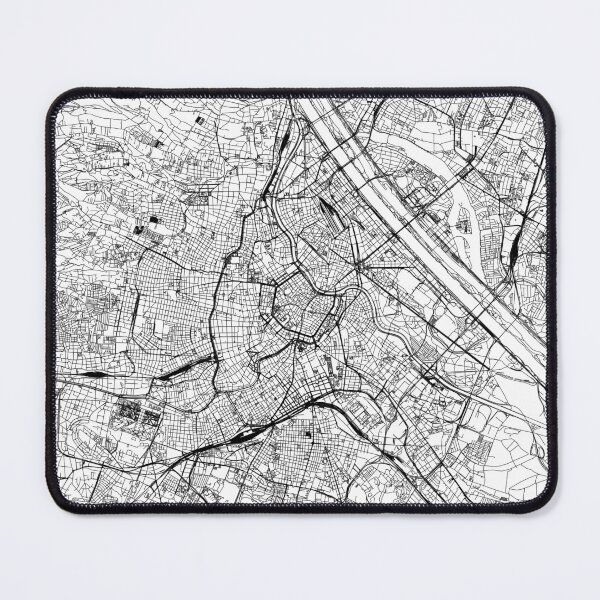 Item preview, Vienna White Map designed and sold by multiplicitymap.