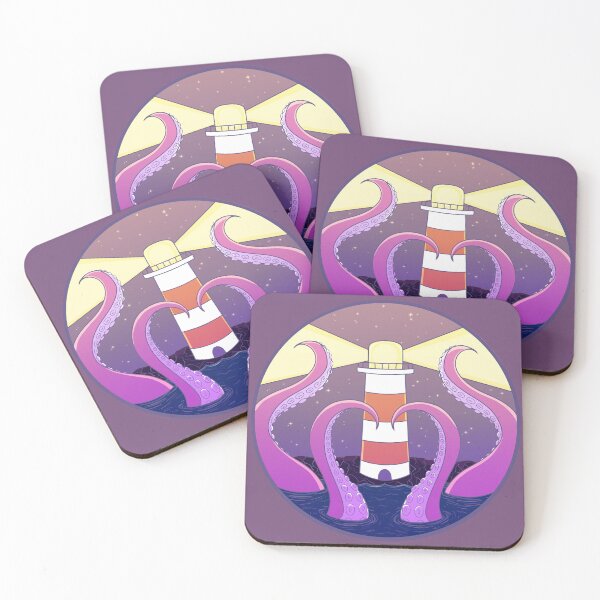 Item preview, The lighthouse and the kraken  designed and sold by DoesArtAndStuff.