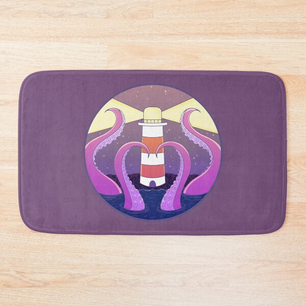 Item preview, The lighthouse and the kraken  designed and sold by DoesArtAndStuff.