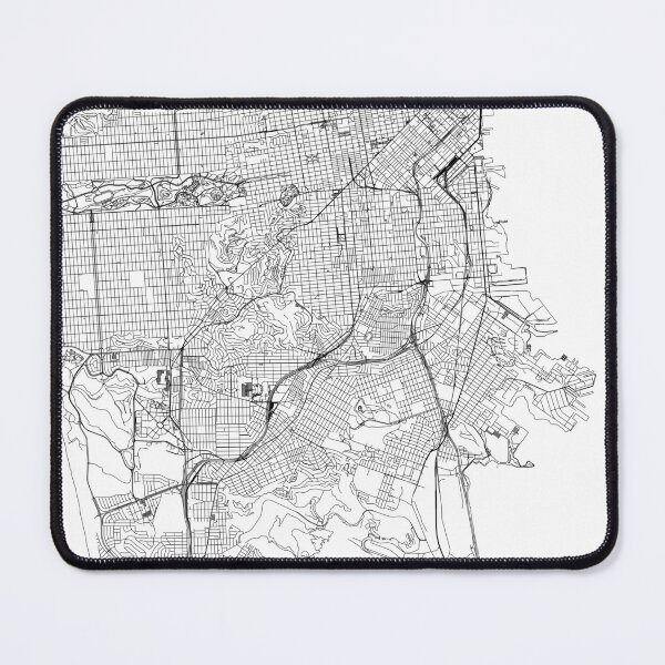 Item preview, San Francisco White Map designed and sold by multiplicitymap.
