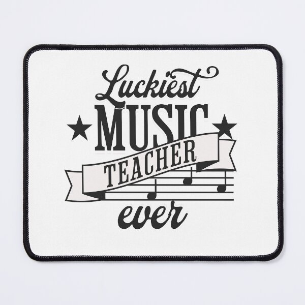 Item preview, Luckiest Music Teacher Ever designed and sold by JooArtPrints ★★★★★.
