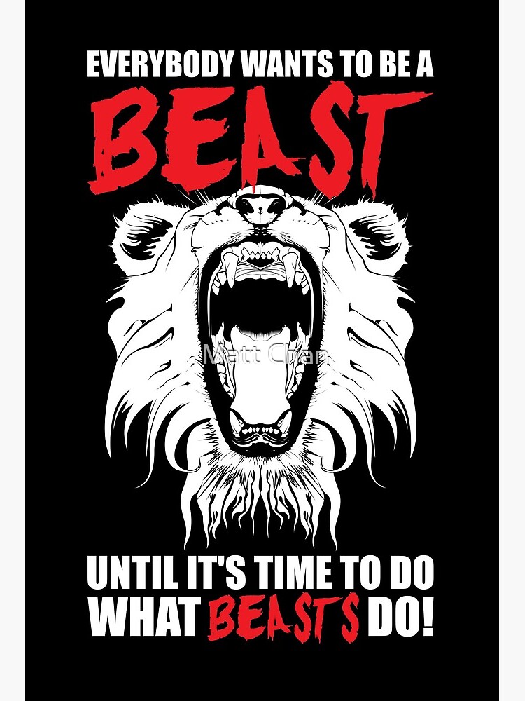 EVERY BODY WANTS TO BE A BEAST UNTIL Exercise Fitness Banners Flags Gym Mural 