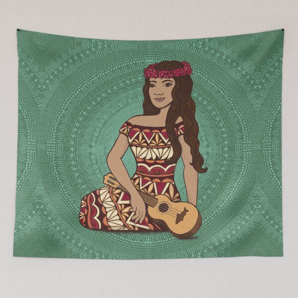 Item preview, Ukelele Baby - green designed and sold by AprilAppleArt.