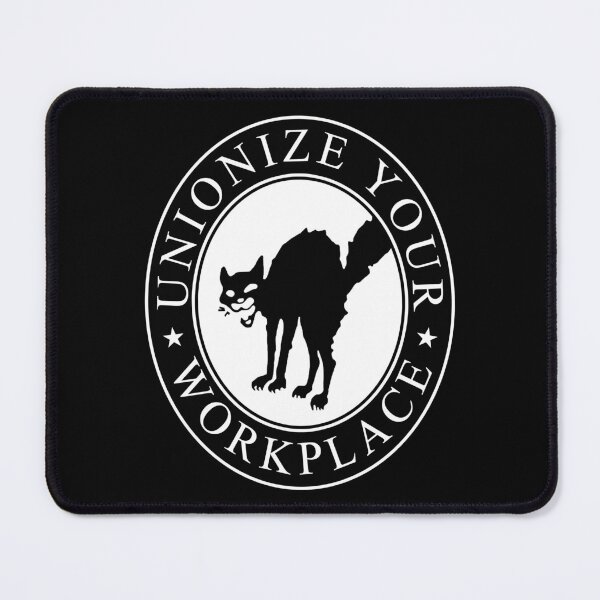 Item preview, Unionize Your Workplace Sabo Cat designed and sold by voltzandvoices.