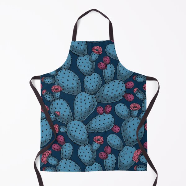 Item preview, Flowering opuntia in blue and magenta designed and sold by Katerina Mitkova Kirilova.
