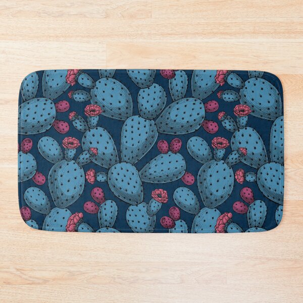 Item preview, Flowering opuntia in blue and magenta designed and sold by Katerina Mitkova Kirilova.