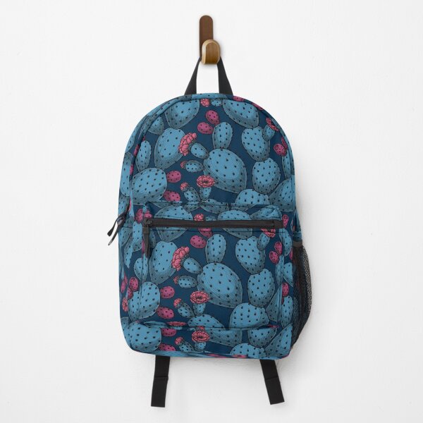 Item preview, Flowering opuntia in blue and magenta designed and sold by Katerina Mitkova Kirilova.