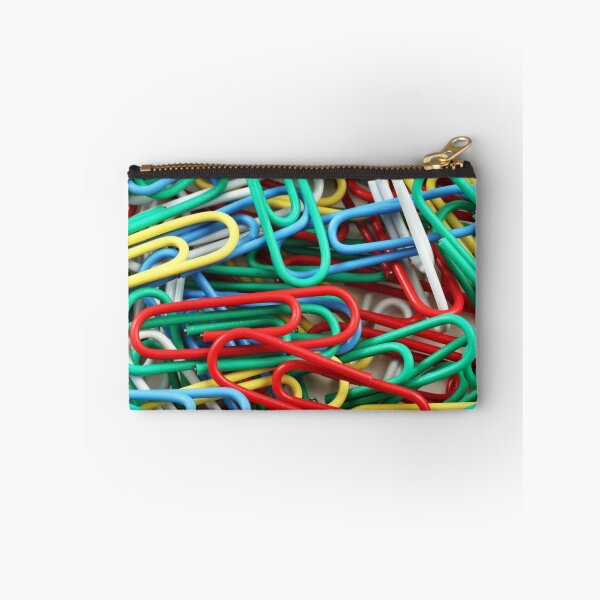 Item preview, An extreme close up image of colored paper clips designed and sold by tethysimaging.