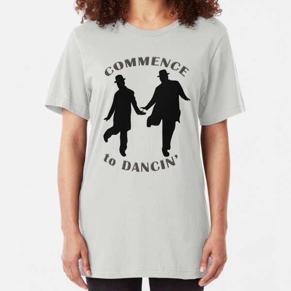 Laurel and Hardy - Commence to Dancing (light) Slim Fit T-Shirt