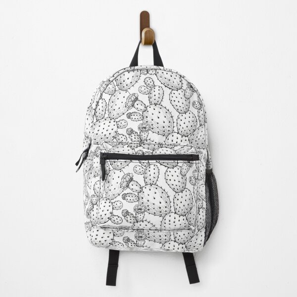 Item preview, Flowering opuntia in black and white designed and sold by Katerina Mitkova Kirilova.