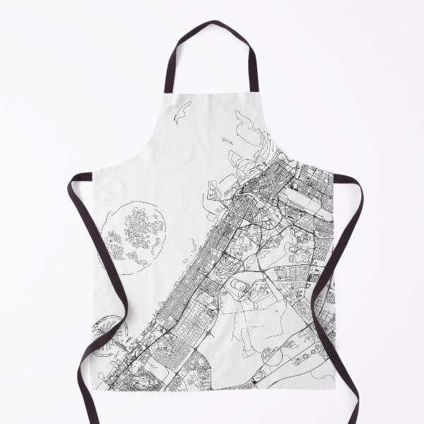 Item preview, Dubai White Map designed and sold by multiplicitymap.