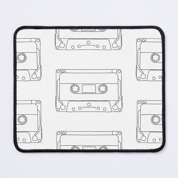 Item preview, Black and White Cassette Tape Retro Vintage Music 1980s 1990s designed and sold by marie-inks.