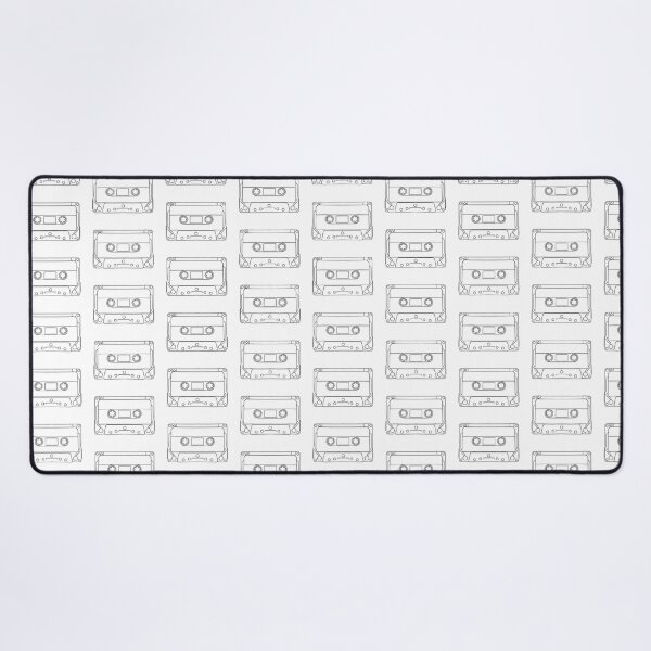 Item preview, Black and White Cassette Tape Retro Vintage Music 1980s 1990s designed and sold by marie-inks.