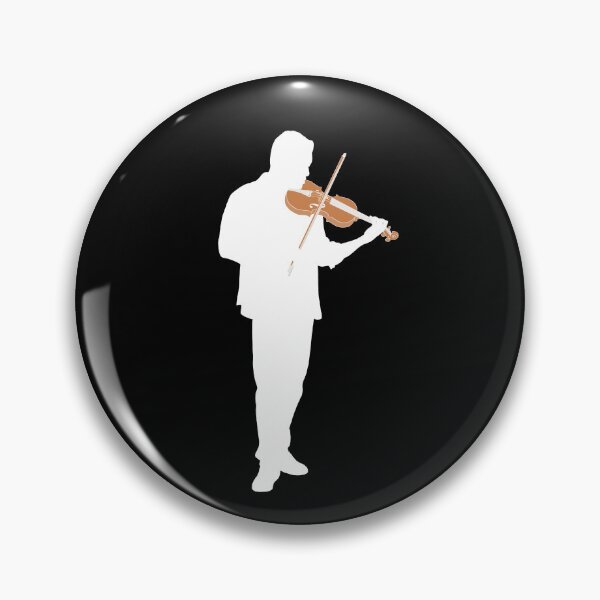Item preview, White Silhouette Violin Player - Violinist designed and sold by limitLIS.