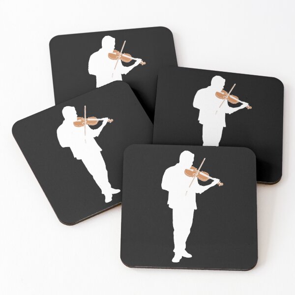 Item preview, White Silhouette Violin Player - Violinist designed and sold by limitLIS.