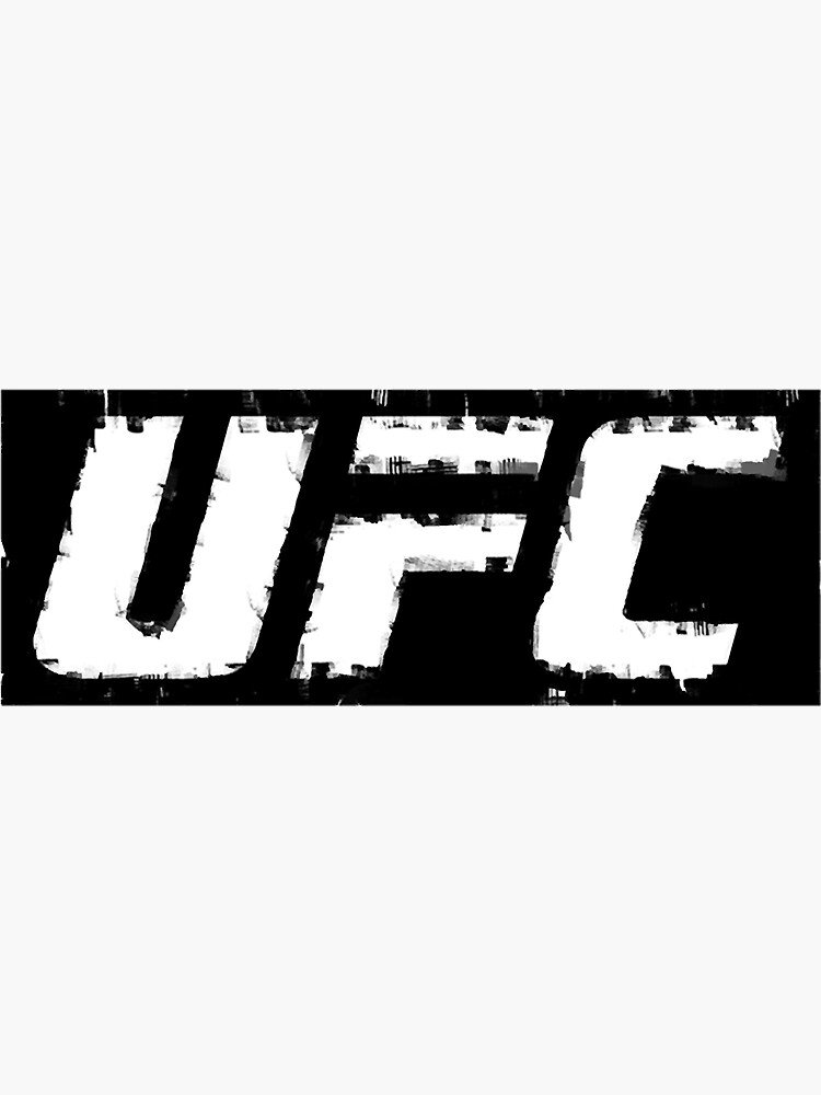 Pegatina Camiseta Clásica Cepillada Con El Logo De La Ufc De