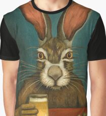 Häschen Hopfen Grafik T-Shirt