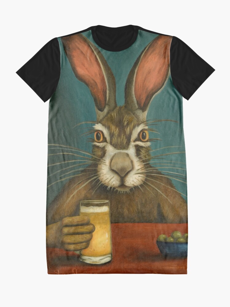 Alternate view of Bunny Hops Graphic T-Shirt Dress