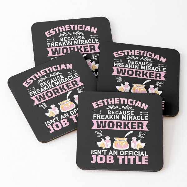 Item preview, Esthetician Freakin Miracle Worker Waxing Cosmetologist designed and sold by StrongShirts.