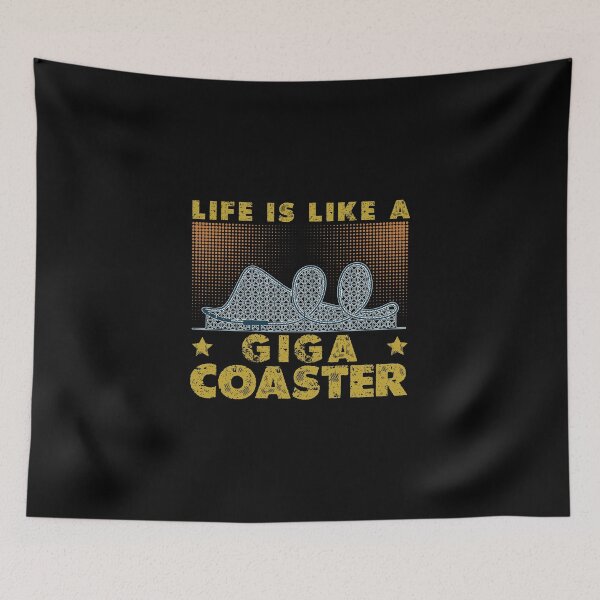 Item preview, La vida es como un parque de atracciones de montaña rusa de Giga designed and sold by StrongShirts.
