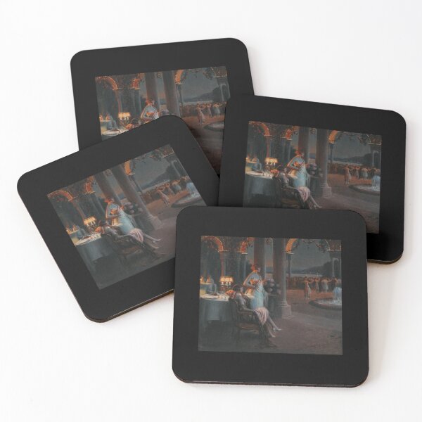 Item preview, Le Soir sur la terasse Women Watching the Dancing after Dinner Painting  Delphin Enjolras designed and sold by ManhQuynhKaino.