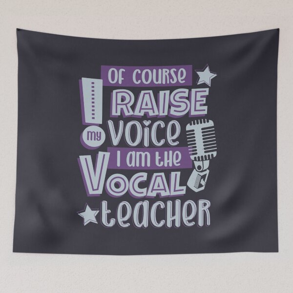 Item preview, Vocal Teacher Voice Quote Raise my voice text lettering designed and sold by BanTaiLFxc.