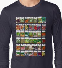 Vegetable seeds pattern Long Sleeve T-Shirt