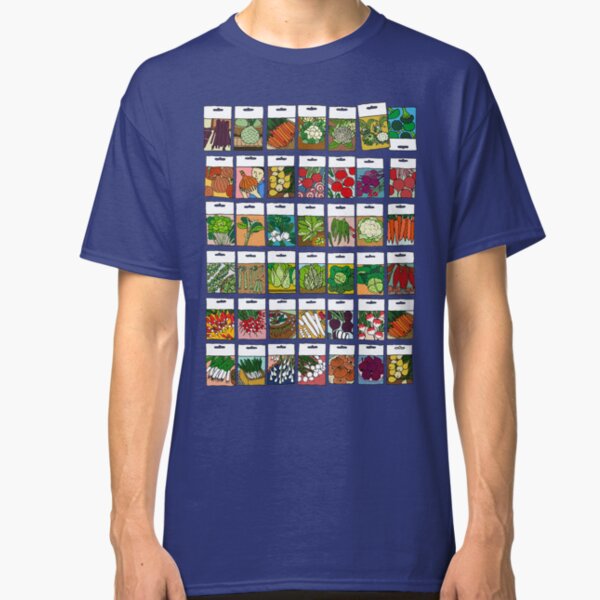 Vegetable seeds pattern Classic T-Shirt