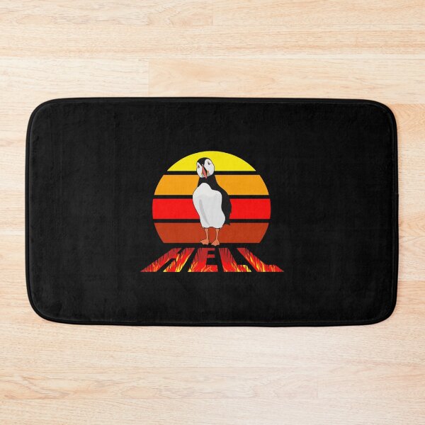 Item preview, Puffin Hell Funny Swearing Retro Sunset designed and sold by ManhQuynhKaino.