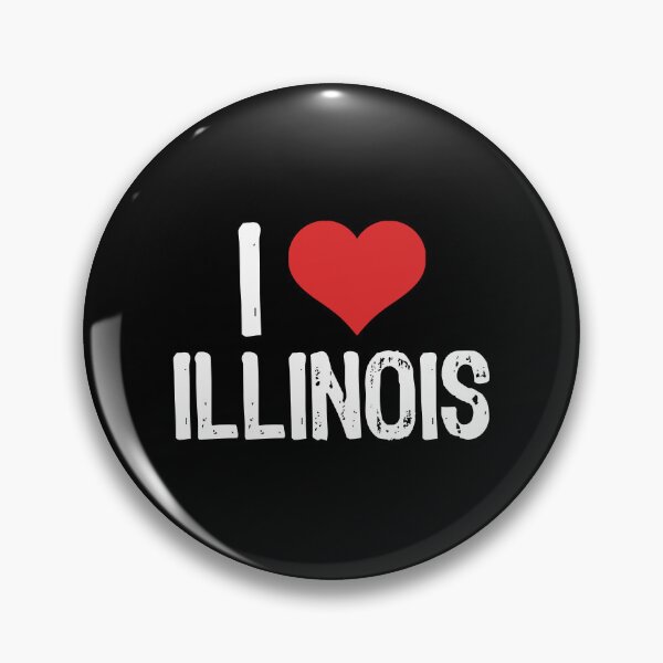 Item preview, I Love Illinois designed and sold by The "I Love Everything" Shop.