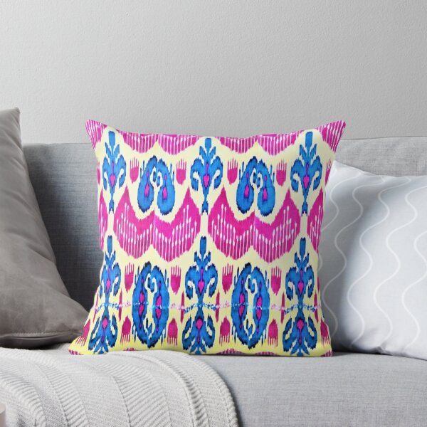 Artikelvorschau, Exotische Blumen-Ikat-Musterdesigns – Regenbogen-Tribal-Designs entworfen und verkauft von LeFabriqueOuz.