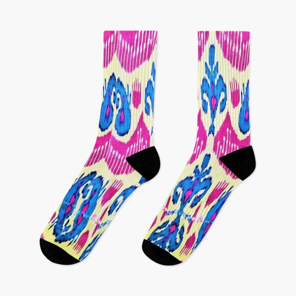 Item preview, Exotic flower ikat patterns designs - rainbow tribal designs designed and sold by LeFabriqueOuz.
