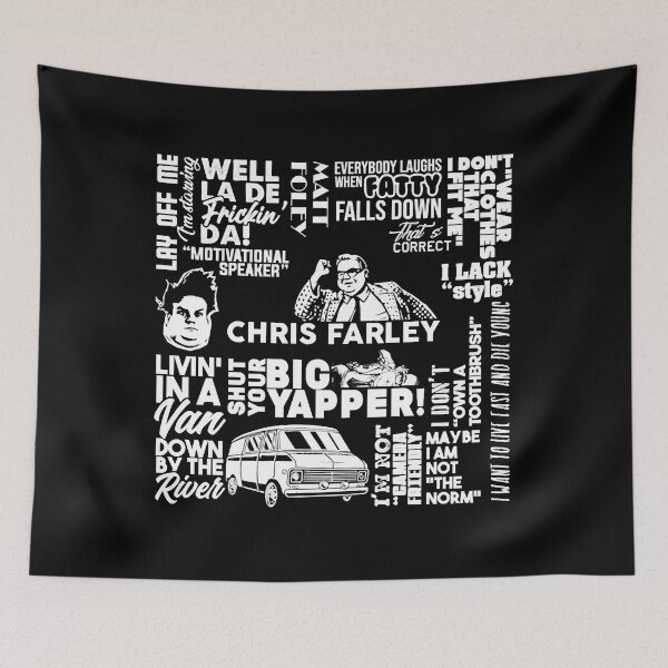 Item preview, Chris Farley word cloud  designed and sold by LucaMcKenna.